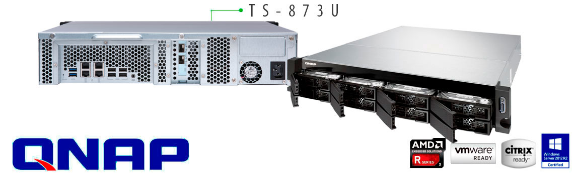 TS-873U: Servidor NAS com 8 baias